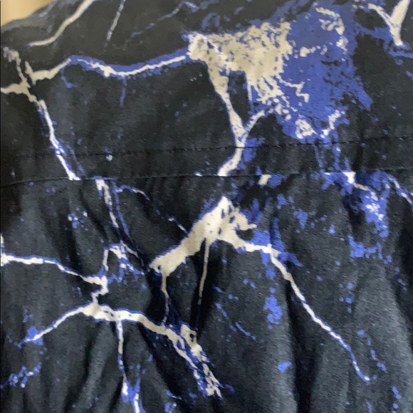 Armani Exchange Blue Fantasy Button Down Shirt - Picture 6 of 11